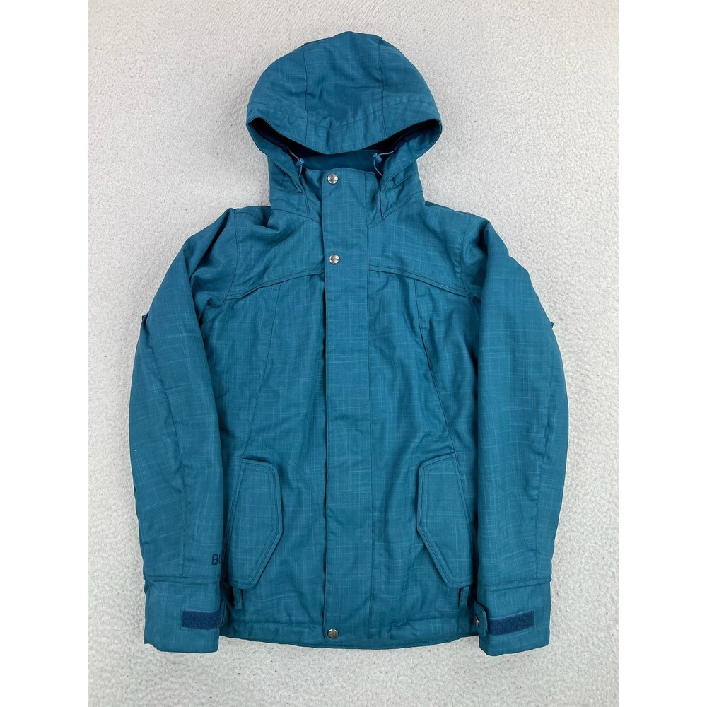 Burton Jet Set Jacket Womens XS Blue Hooded Dryride Insulated Ski Snowboard